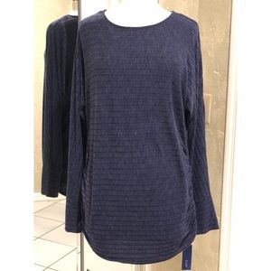 Stretch crew neck tunic